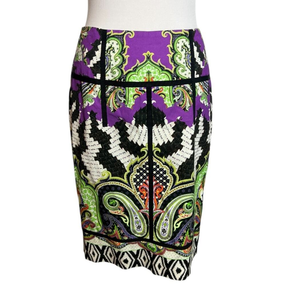 Etro paisley print pencill skirt Sz 42